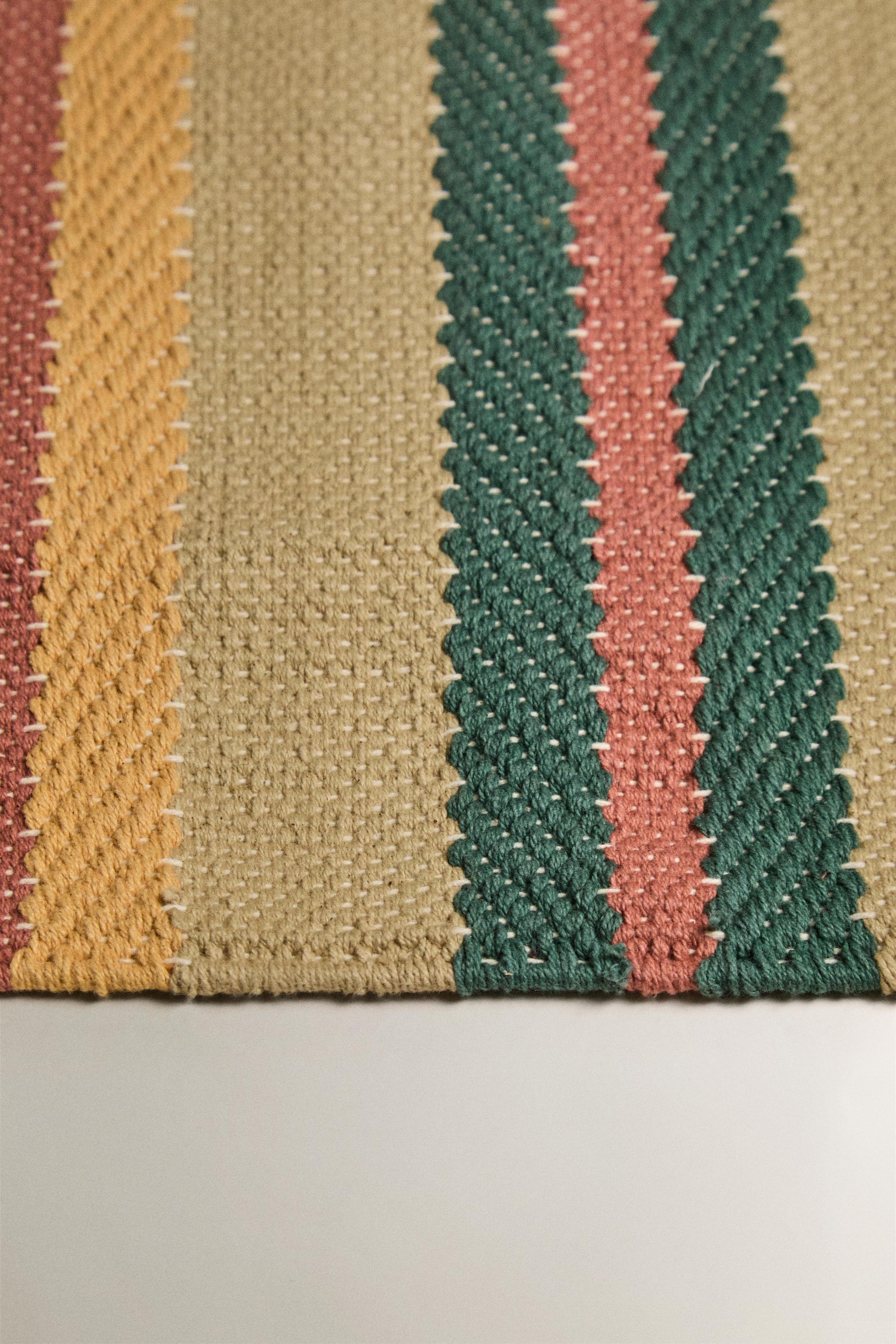 STRIPED AREA RUG